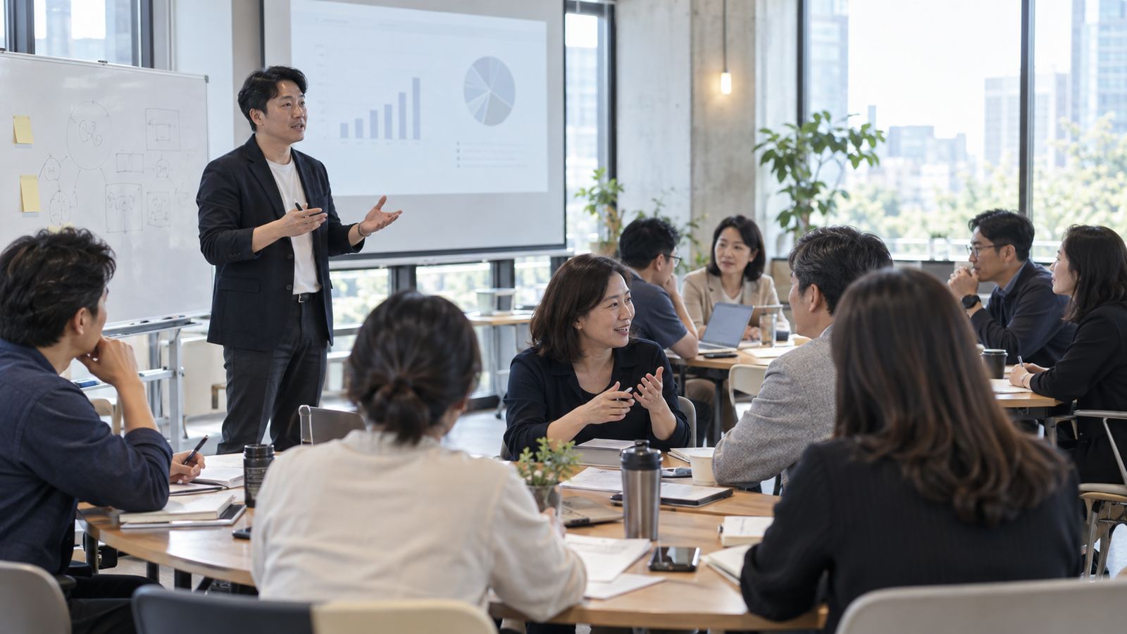 기업 대표와 함께하는 성장 전략 회의